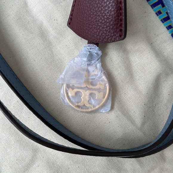 Tory Burch Perry Triple Compartment Tote Bag Blue Yonder - Picture 12 of 16